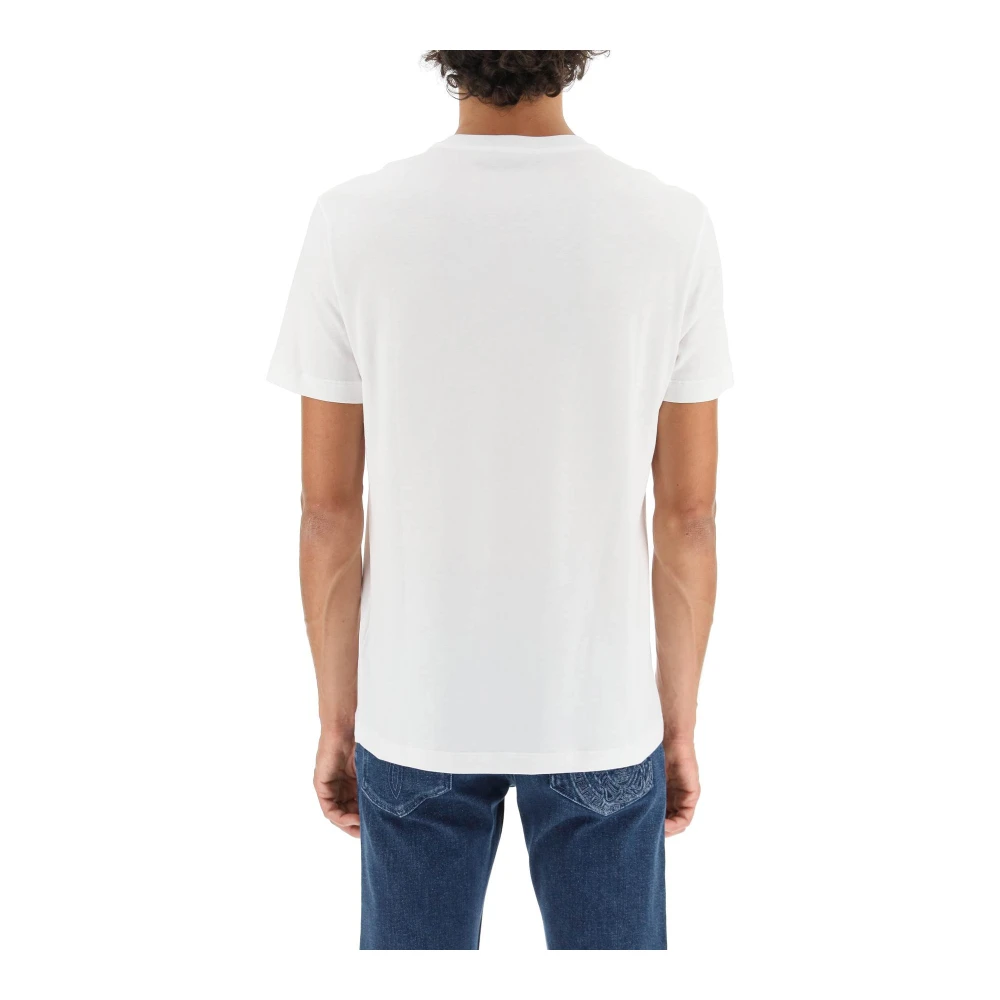 Versace Medusa Geborduurd T-Shirt White Heren