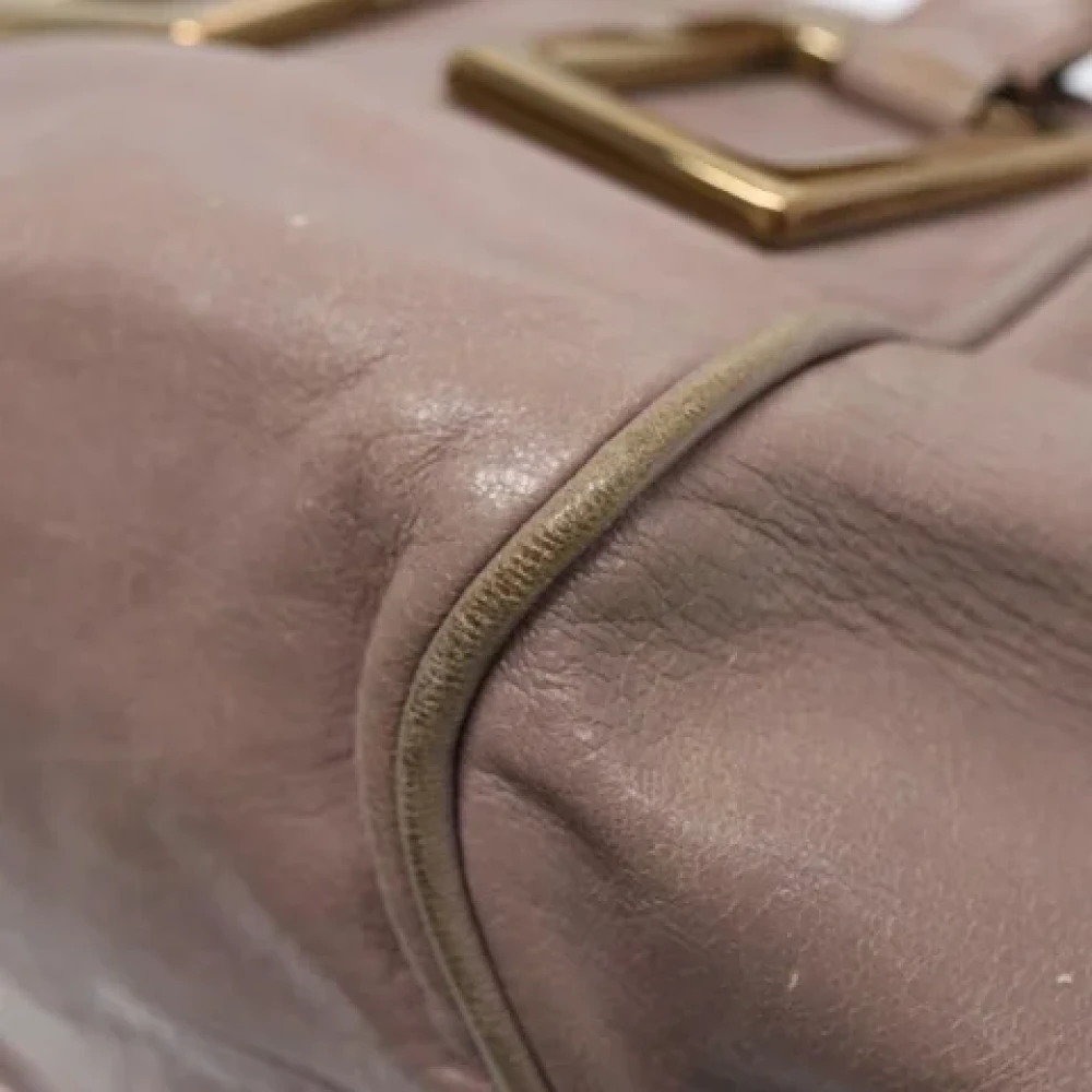 Chloé Pre-owned Leather handbags Beige Dames