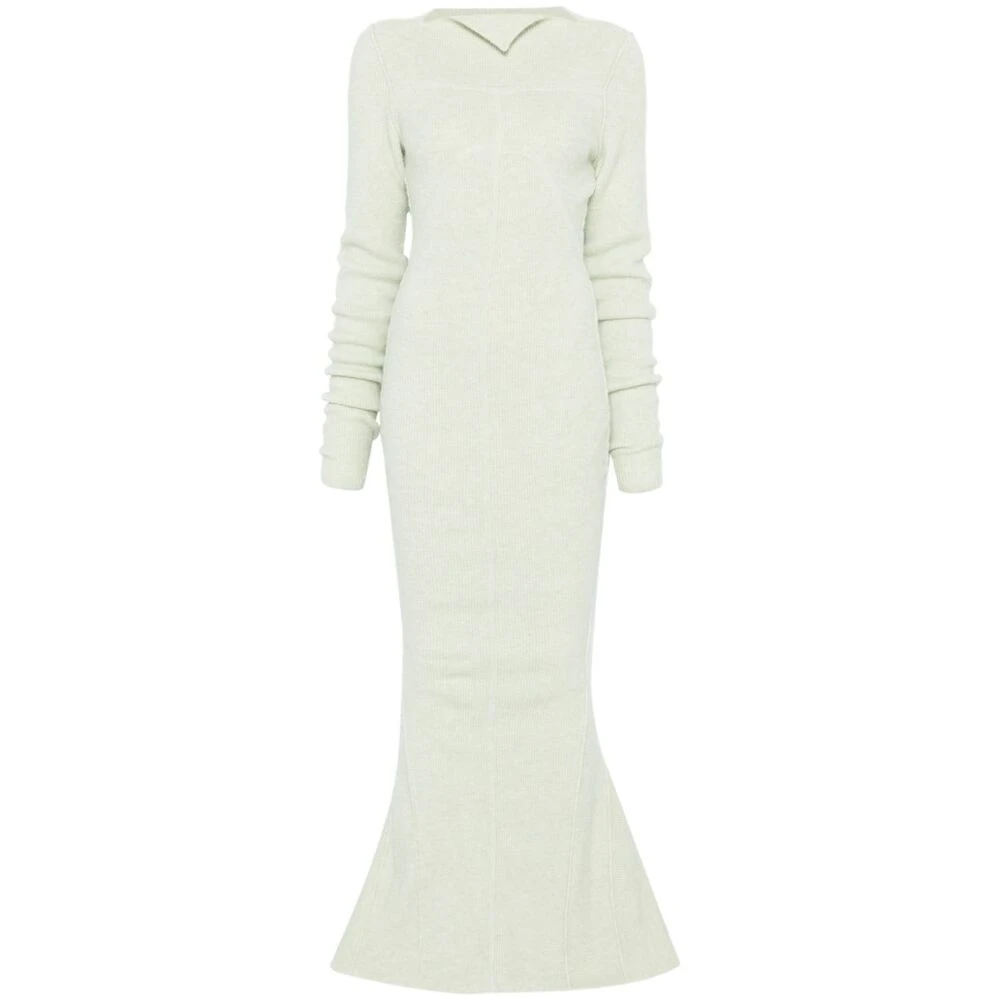 Rick Owens Groene Gebreide Zeemeermin Jurk Green Dames