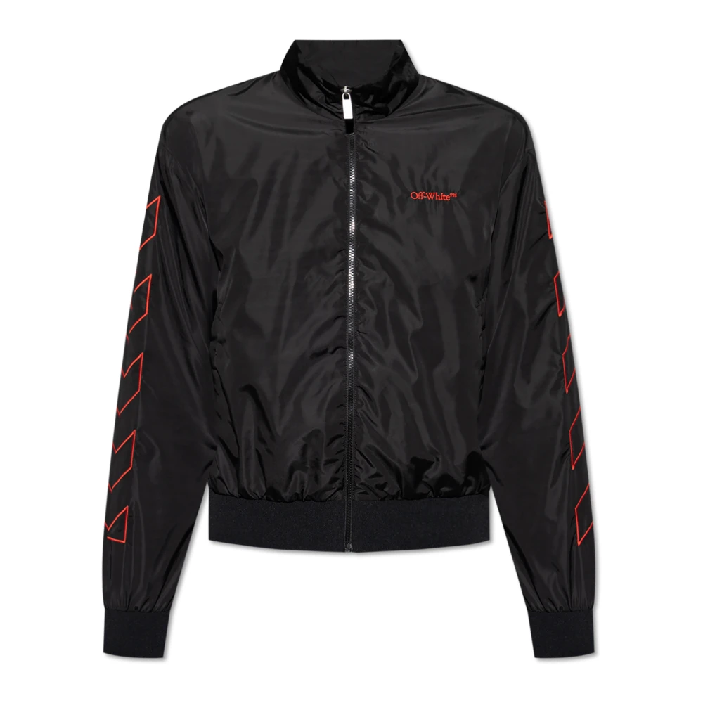Off White Jas met logo Black Heren