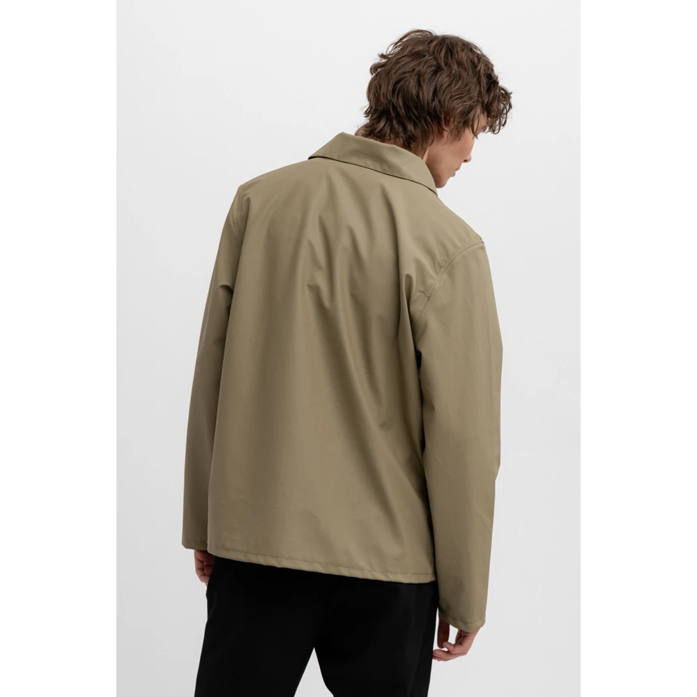Stutterheim Lichtgewicht Waterdicht Overshirt Green Heren