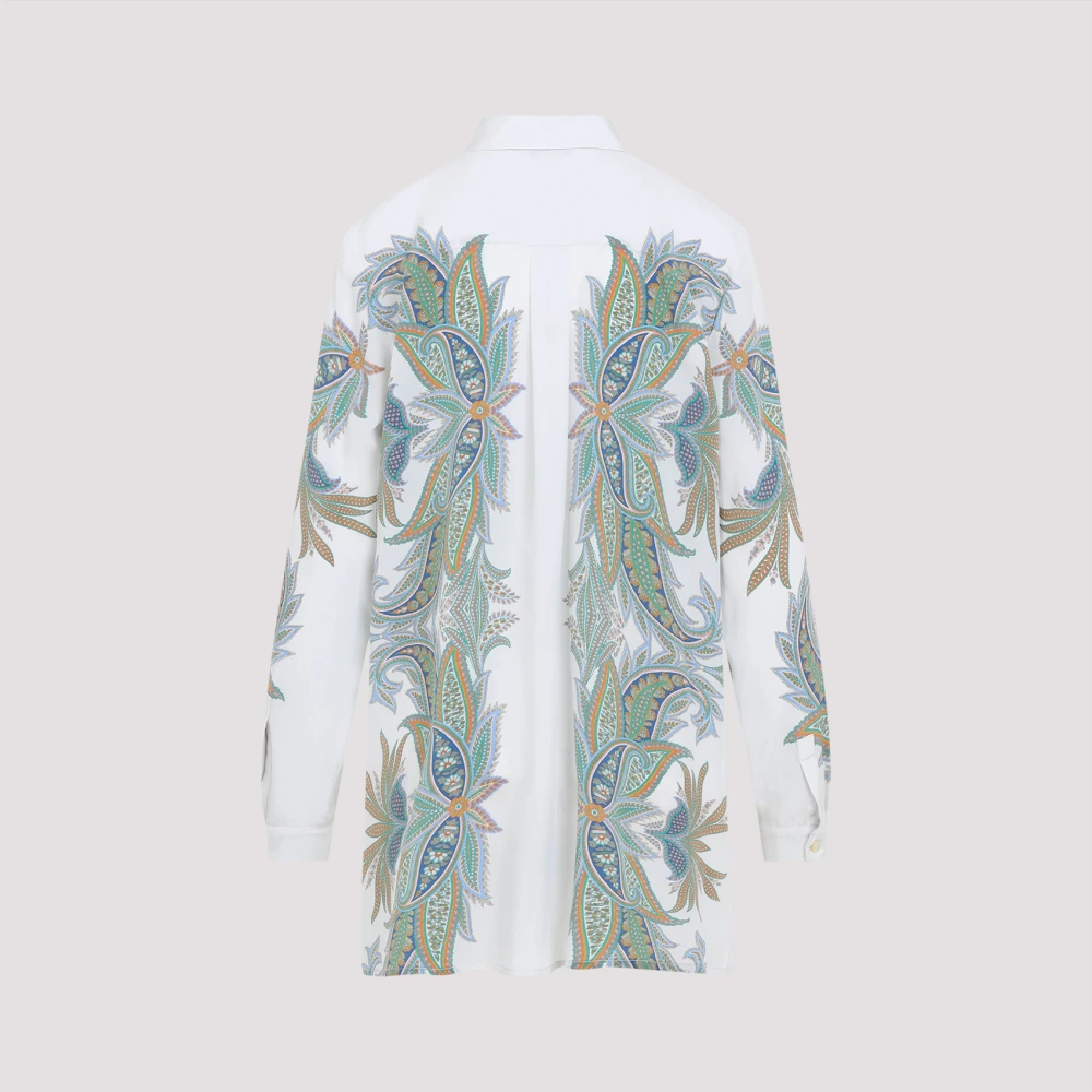 ETRO Blauwe Zijden Elegante Blouse Multicolor Dames