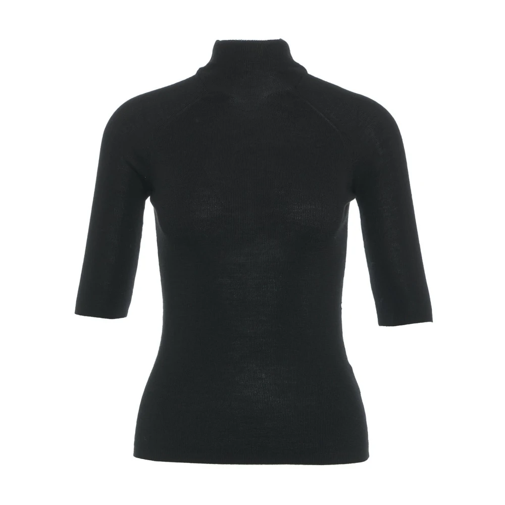 Majestic filatures Zwarte Sweaters voor een Majestueuze Look Black Dames