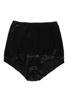 Svart Silk High Waist Girdle Underkläder
