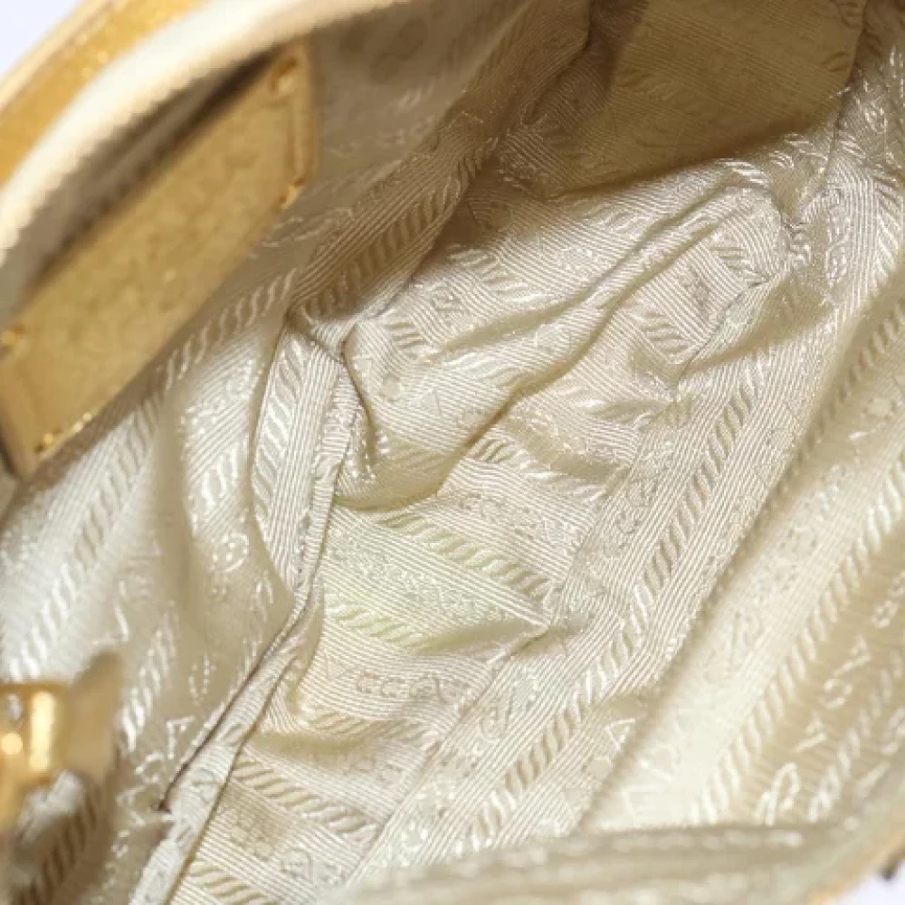 Prada Vintage Pre-owned Fabric prada-bags Beige Dames