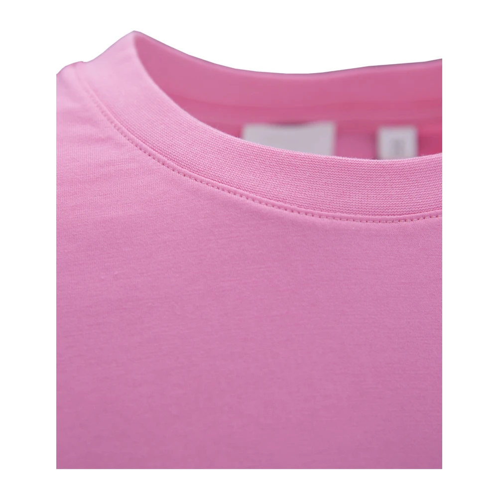 Burberry Stijlvolle Dames Slip-On T-Shirt Pink Dames