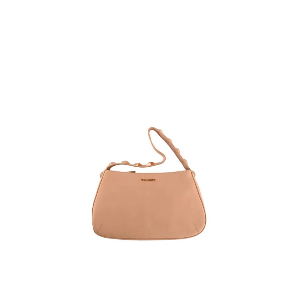 Twinset Gouden handtas met stijlvolle applicaties Beige Dames