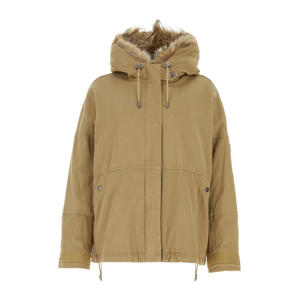 Yves Salomon Stijlvolle Jas voor Alle Gelegenheden Beige Dames
