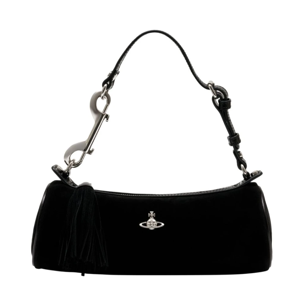 Vivienne Westwood Women's Black Shoulder Bags, One Size, Cindy Cylinder Bag