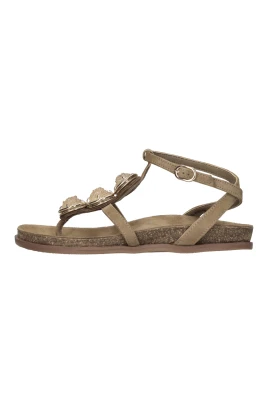 Flat Suede Sandal