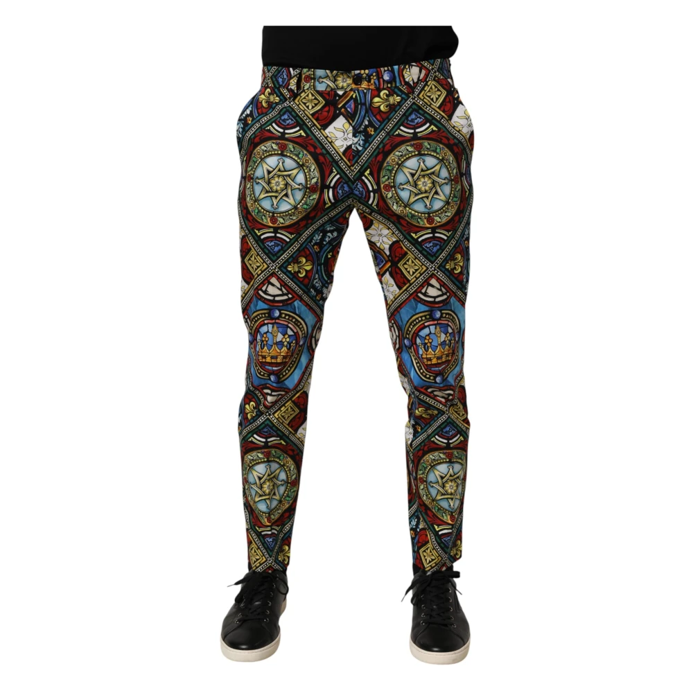 Dolce & Gabbana Uomo Multicolor Pantaloni, E, S, New,