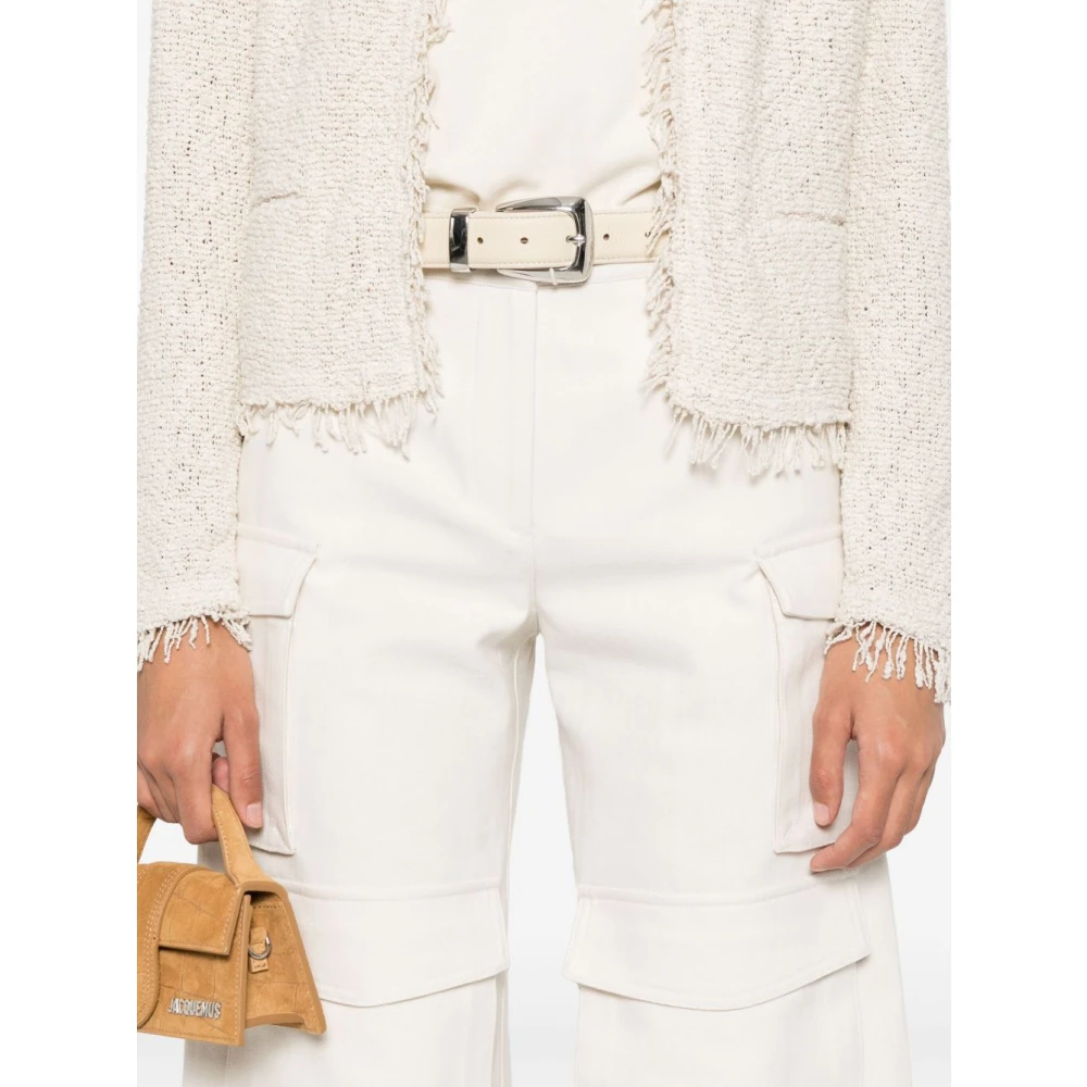 IRO Beige Broek met Cargo Zakken Beige Dames