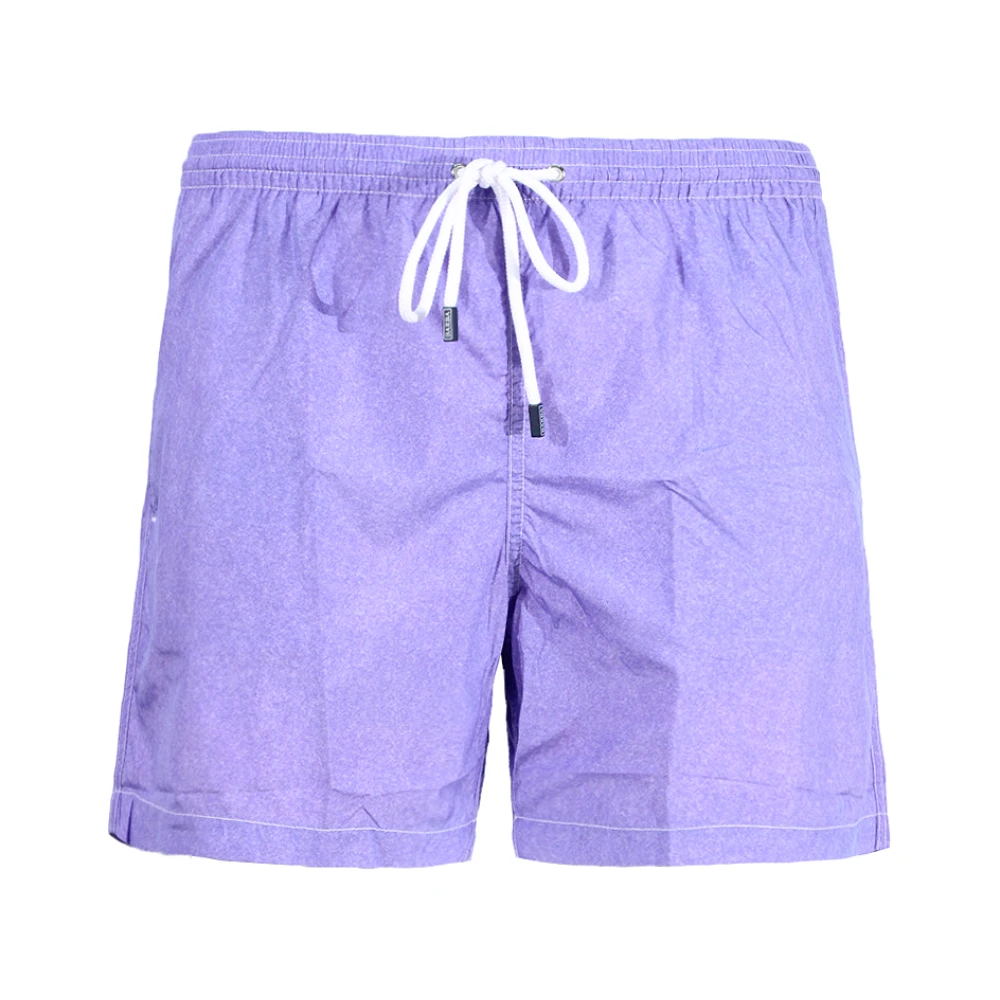Barba Paarse Strandkleding Elastische Taille Shorts Purple Heren