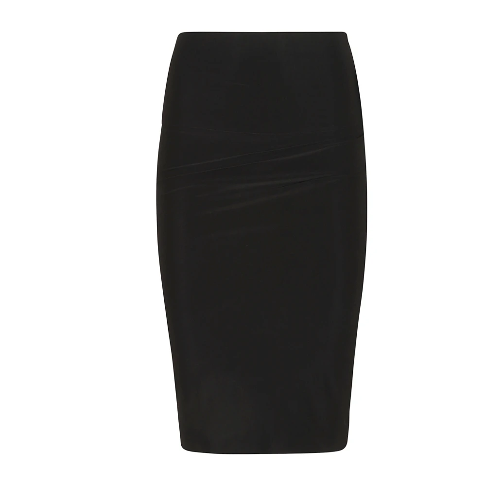 Norma Kamali Zwarte Spandex Rok Gemaakt in China Black Dames