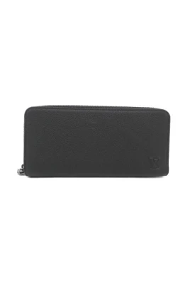 Pre-owned Aerogram Waxy Calf Long Wallet