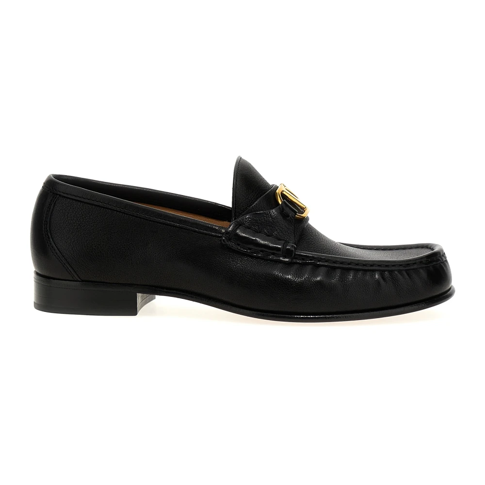 Valentino Garavani Men's Black Loafers, 6 Uk, Vlogo Signature Loafers