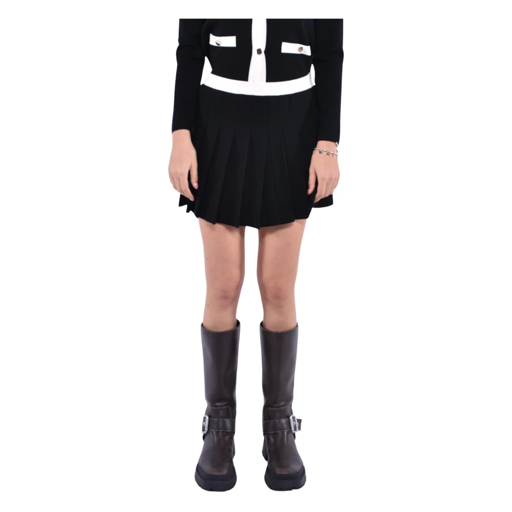 Max Mara Studio Elegante Zwarte Rok Black Dames