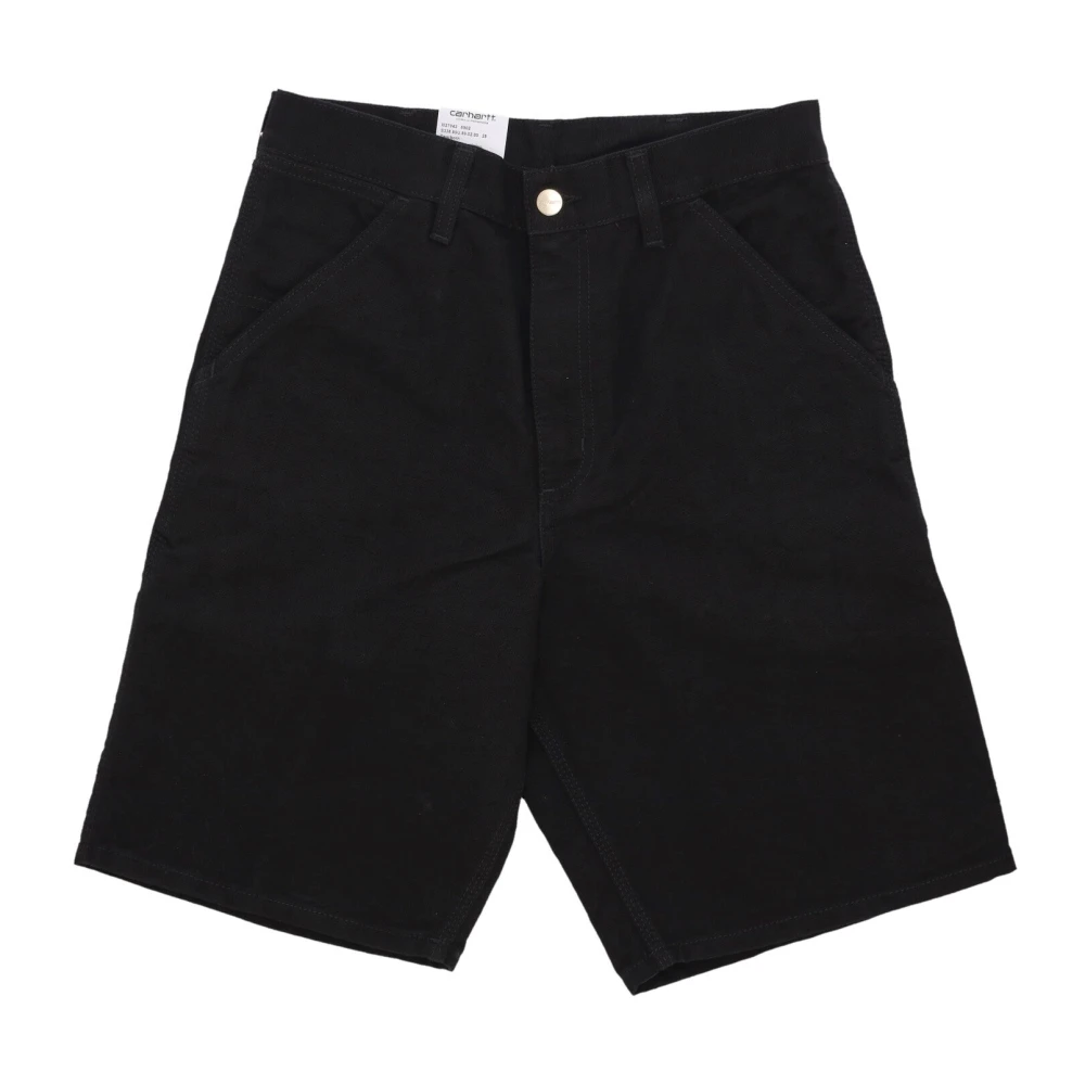 Carhartt WIP Zwarte Rinsed Werkbroek Black Heren