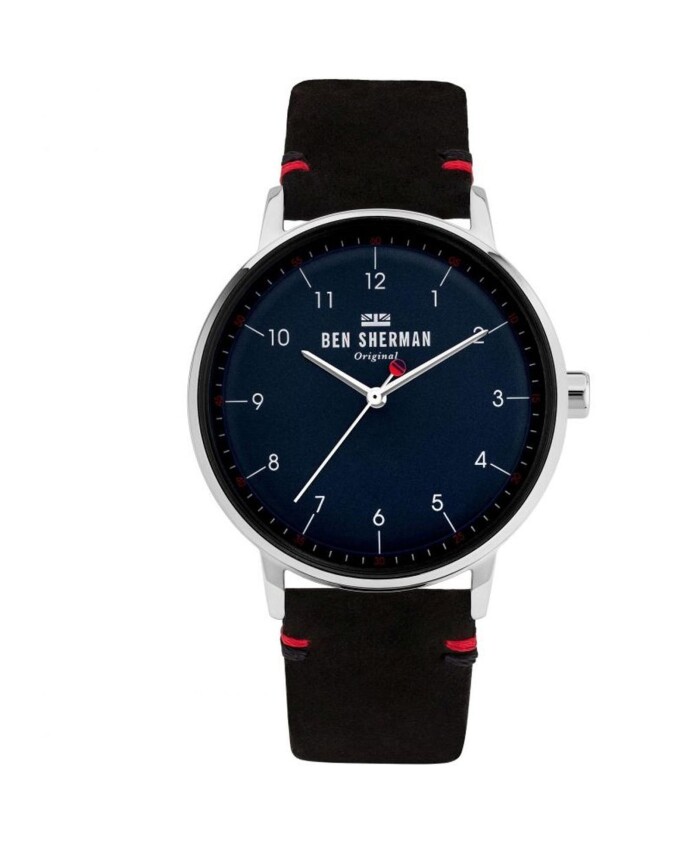 montre-analogique-quartz-en-cuir-noir