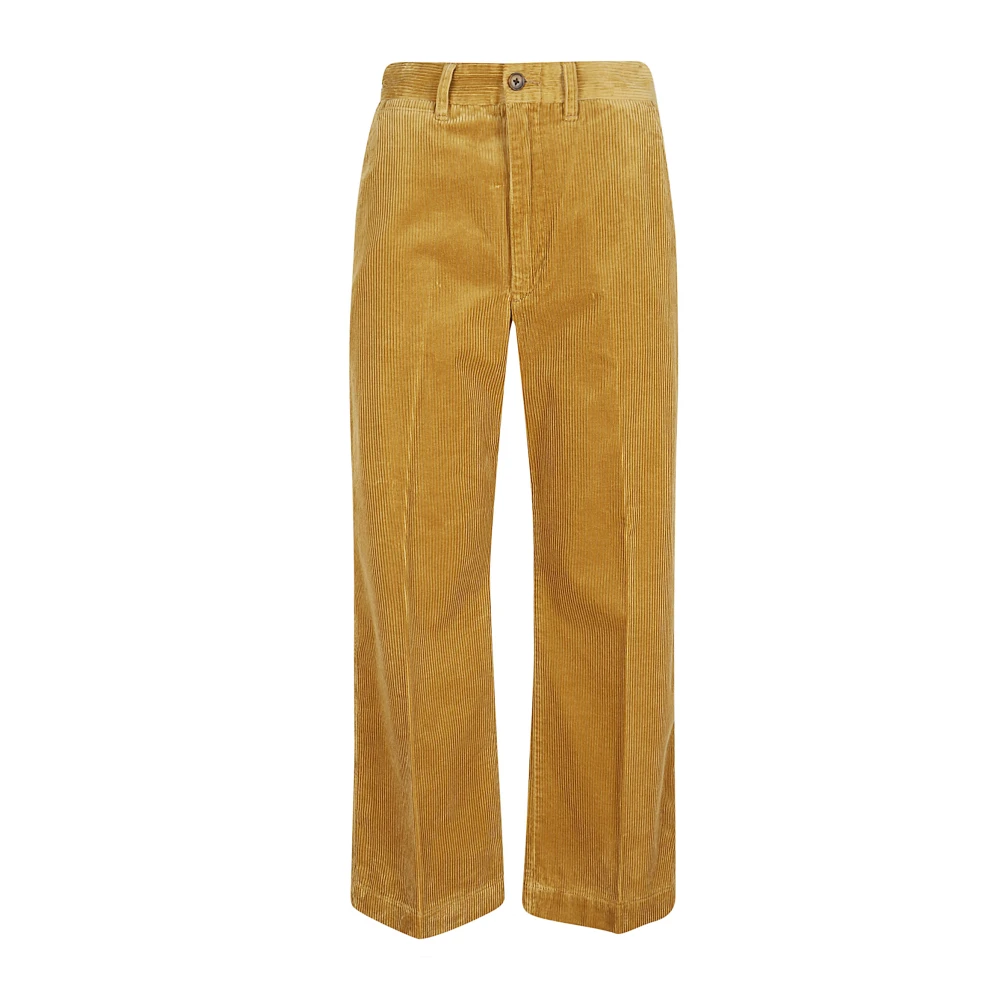 Ralph Lauren Cropped Flat Front Brown Dames