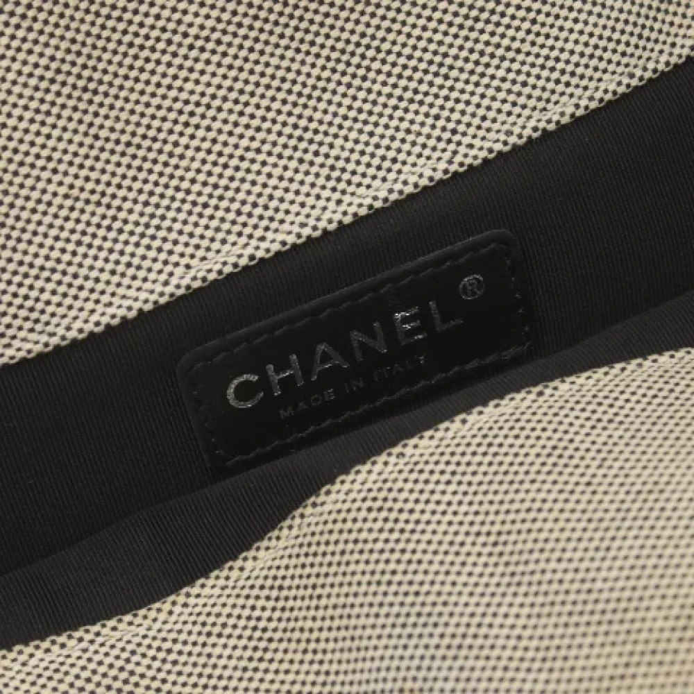 Chanel Vintage Pre-owned Leather chanel-bags Gray Dames