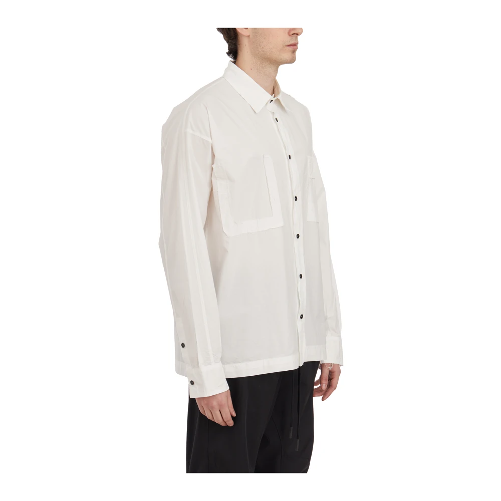Andrea Ya aqov Katoenen Overhemd Lange Mouw White Heren