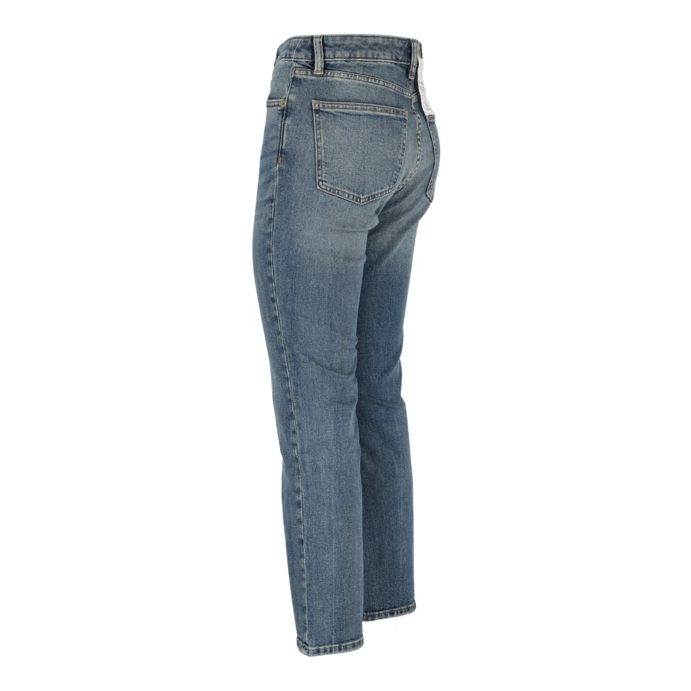 Ralph Lauren Five-Pocket Cotton Stretch Jeans Blue Dames