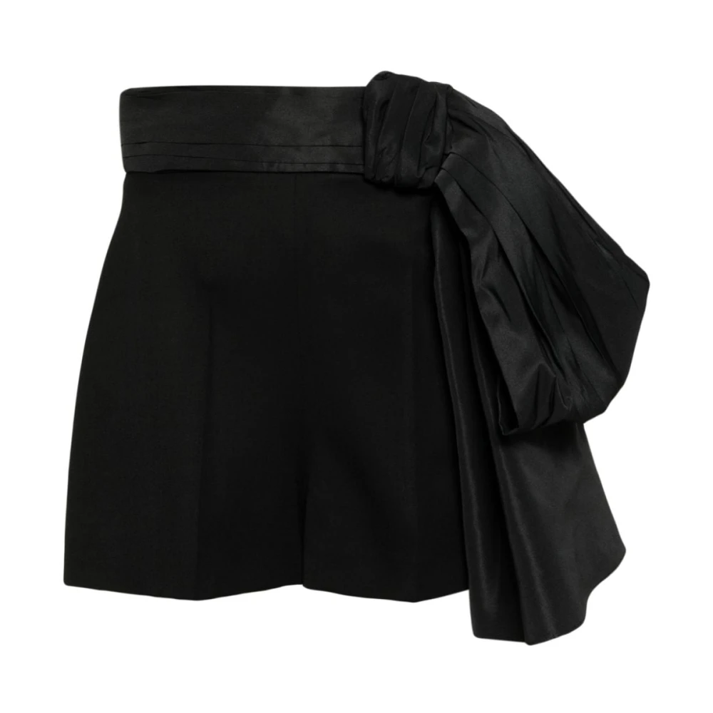 alexander mcqueen Zwarte Shorts met 3 5 cm Hak Black Dames