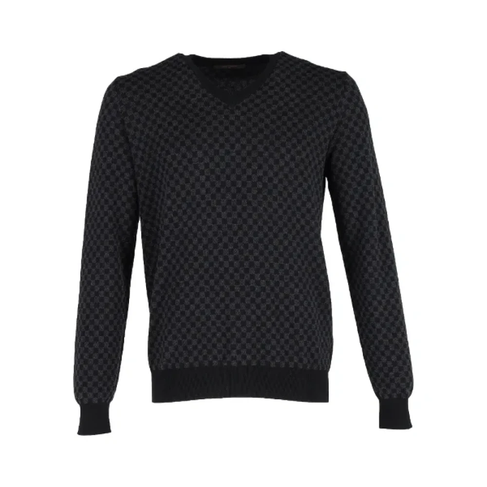 Louis Vuitton Vintage Pre-owned Wool tops Black Heren