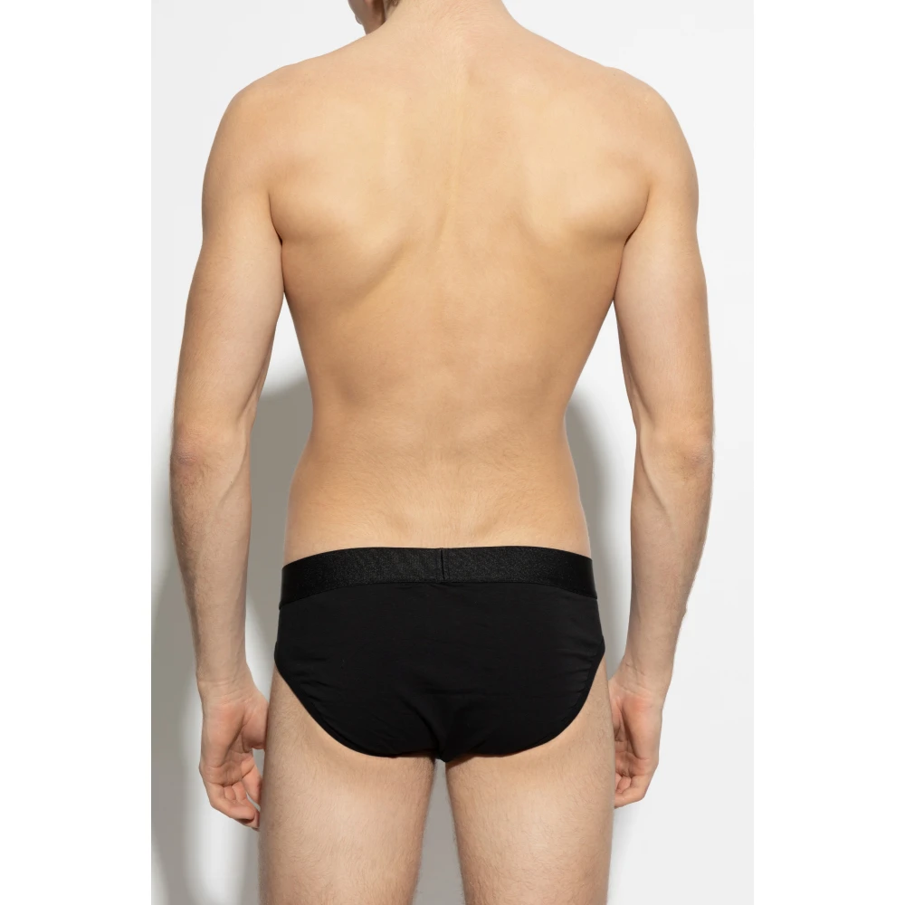 Dsquared2 Katoenen slip met logo Black Heren