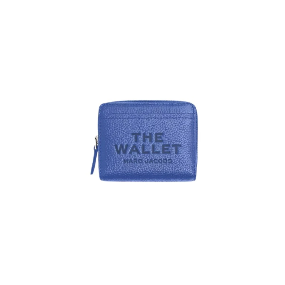 Marc Jacobs Compacte portemonnee met opvallend merk Blue Dames