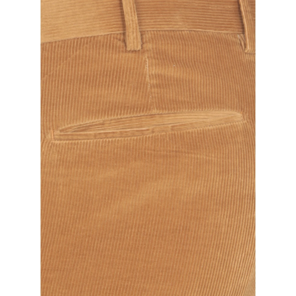 PT Torino Bruine Slim-Fit Katoenen Broek Brown Heren
