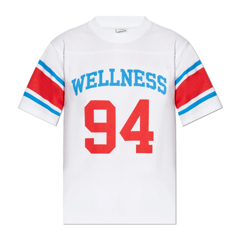 Sporty & Rich Katoenen T-shirt White Unisex