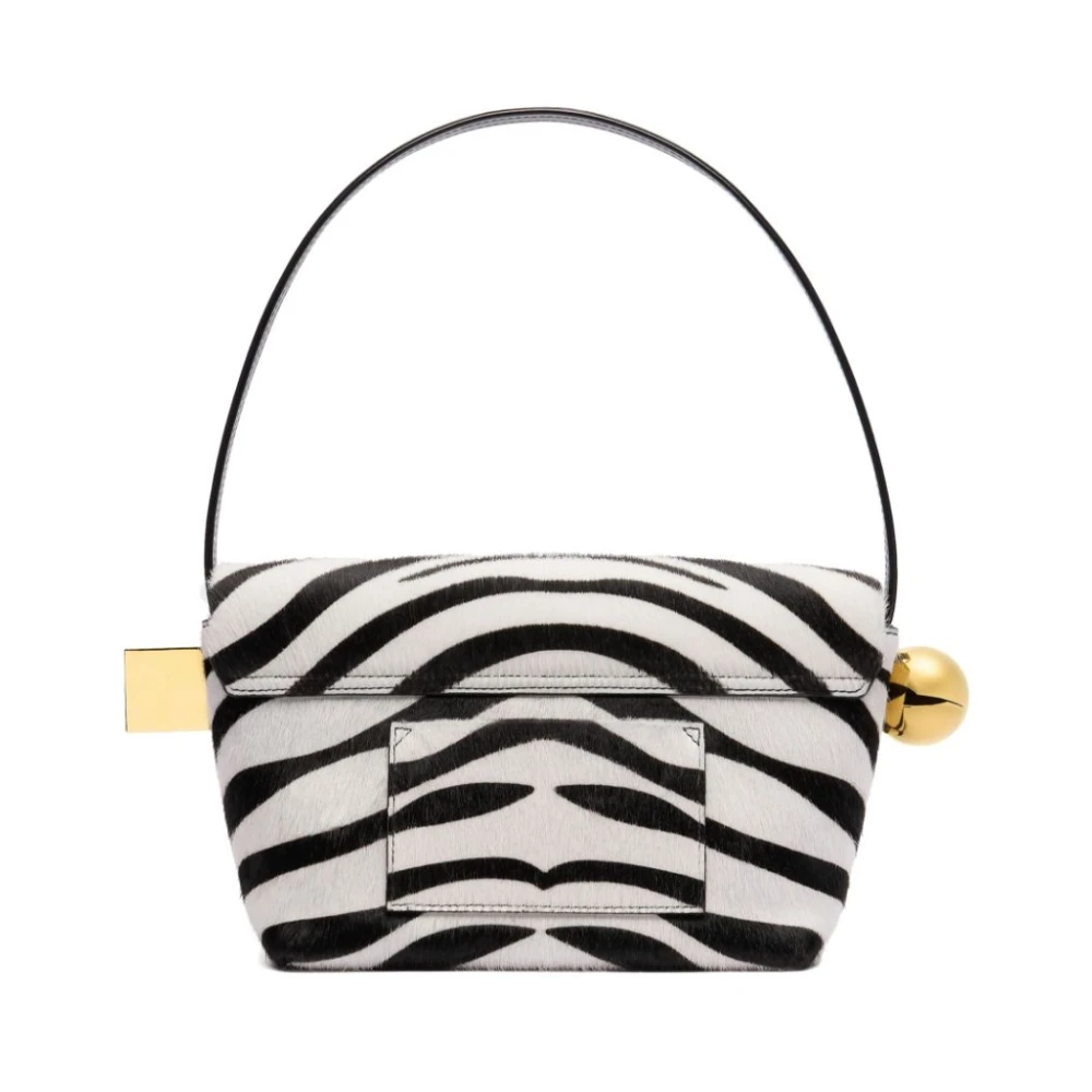 Jacquemus Zebra Print Pony Hair Tas Black Dames