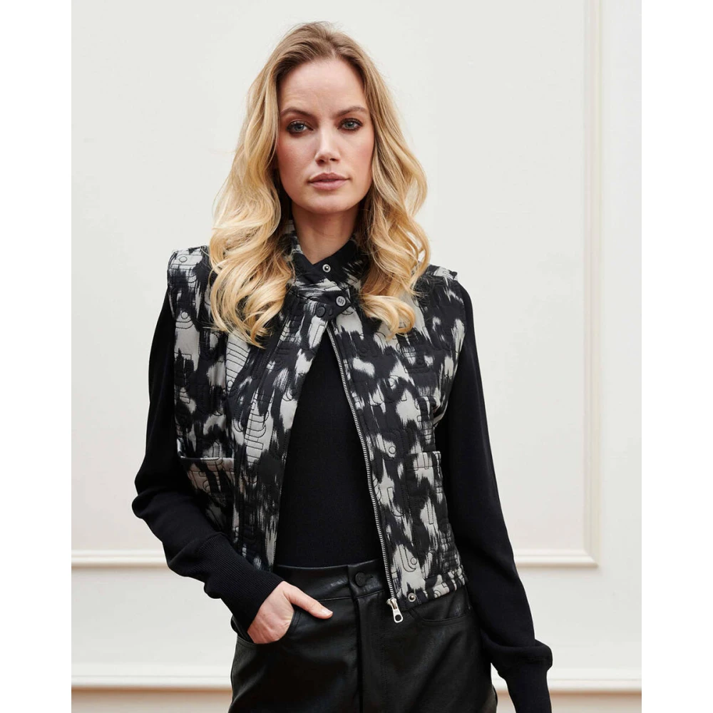 Lofty Manner Inez Blazer Gilet Stijlvolle Mode Black Dames