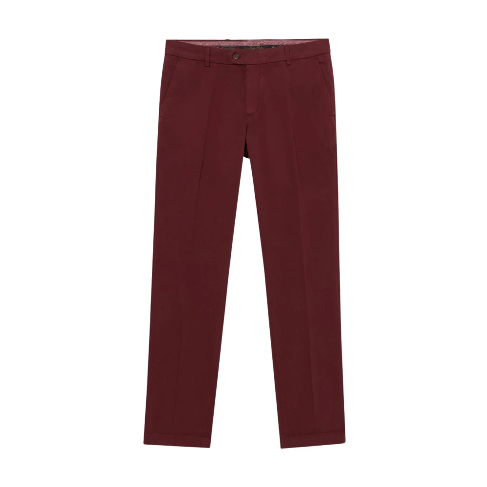 Brooks Brothers Slim Fit Katoenen Chino's Red Heren