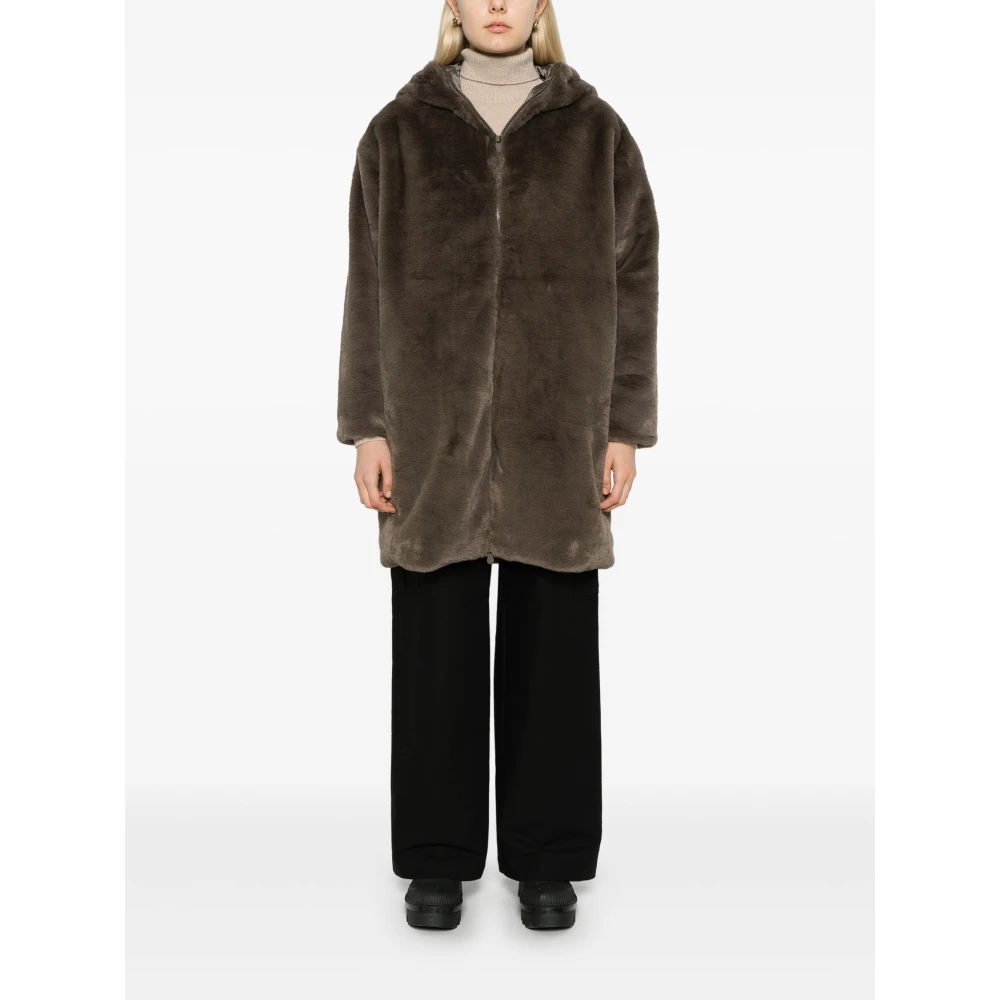 Save The Duck Yelena Faux Fur Coat Gray Dames