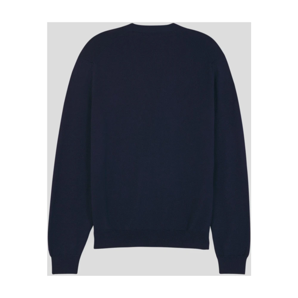 Maison Kitsuné Wol Vos Vest Blue Heren