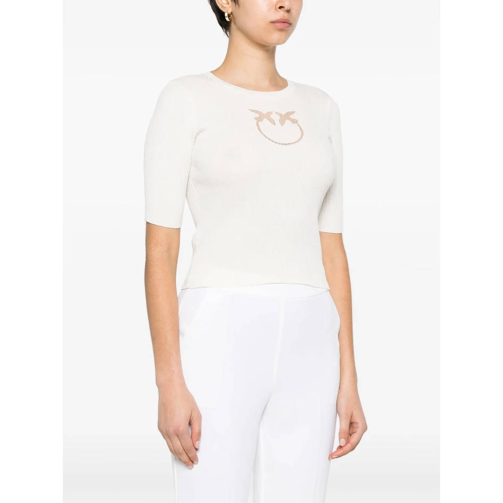 pinko Biancaneve Tritone Stijlvolle Modieuze Jurk White Dames