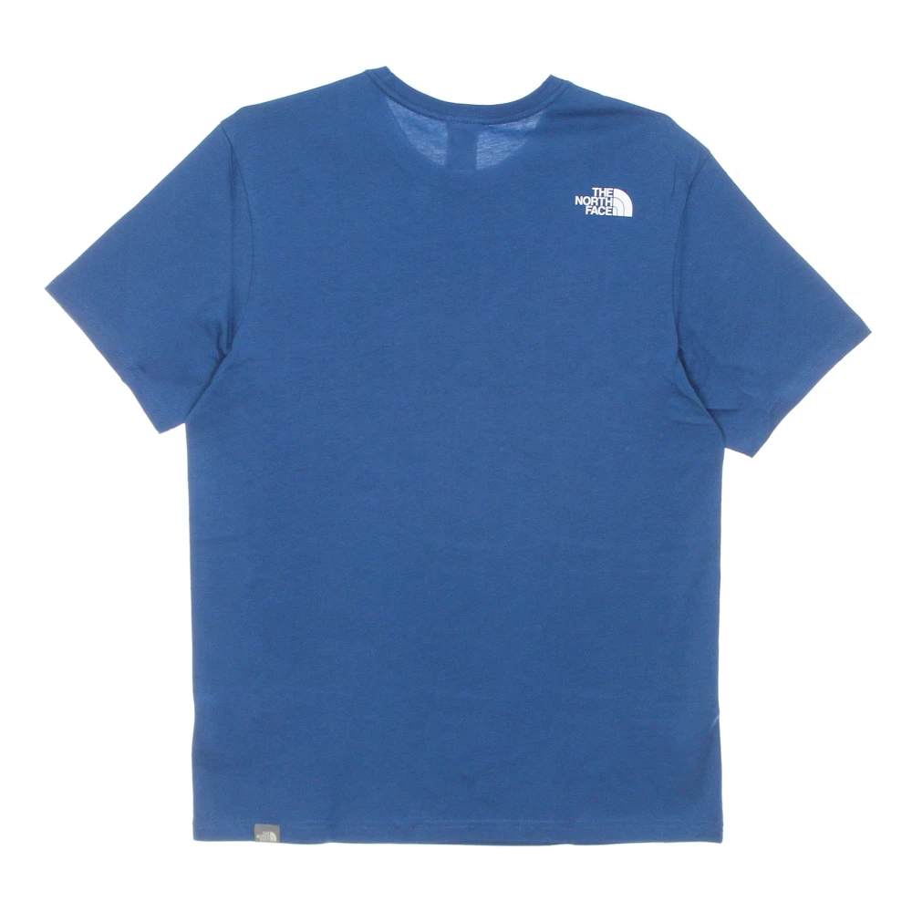 The North Face Blauw Heren Tee Korte Mouw Shirt Blue Heren