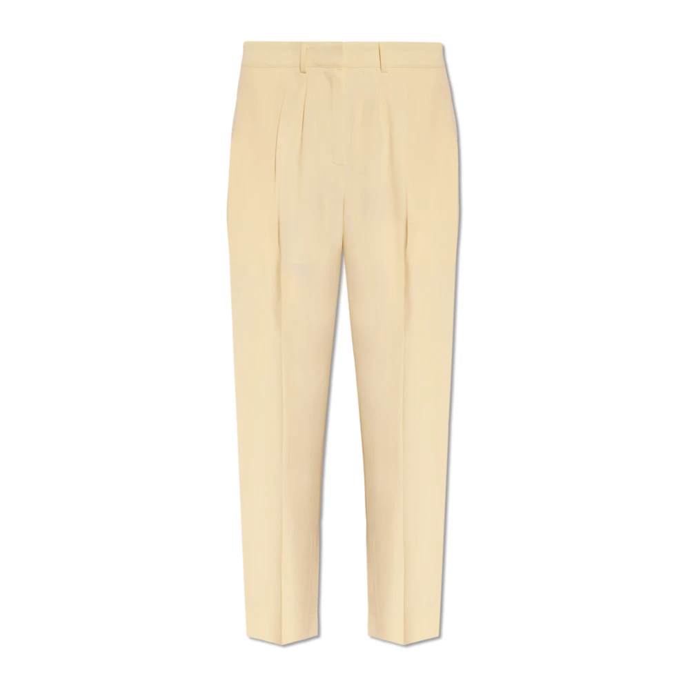 Birgitte Herskind Rupert plooi-front broek Yellow Dames