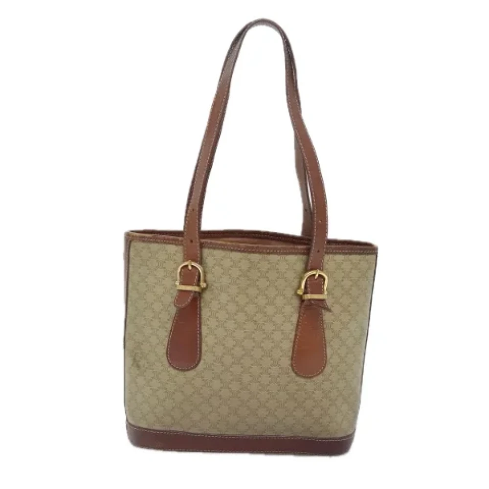 Celine Vintage Pre-owned Canvas totes Beige Dames