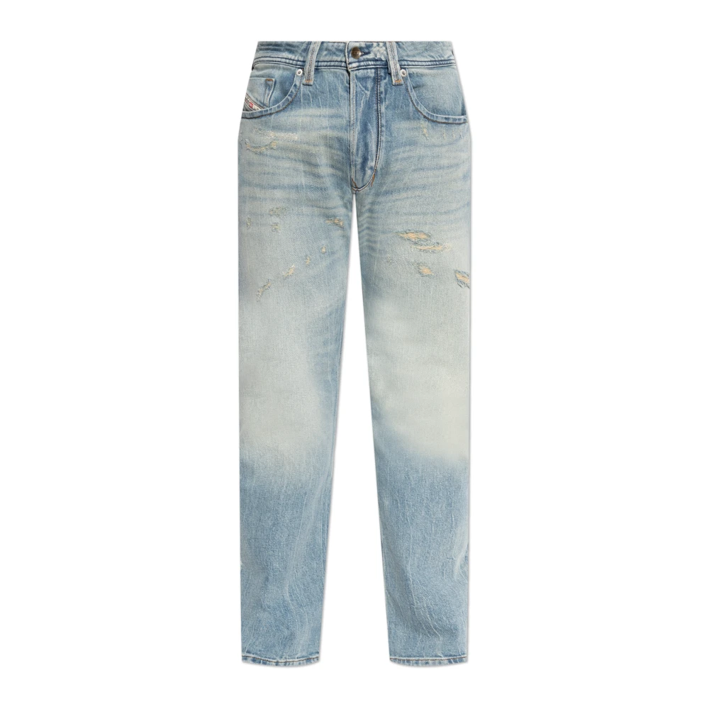 Diesel Mannelijk Blauw Jeans Heren, W30 L30, Katoen, 1985 Larkee Jeans