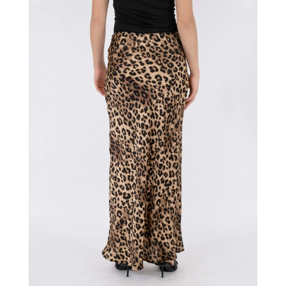 NEO NOIR Luipaardprint Rok Brown Dames