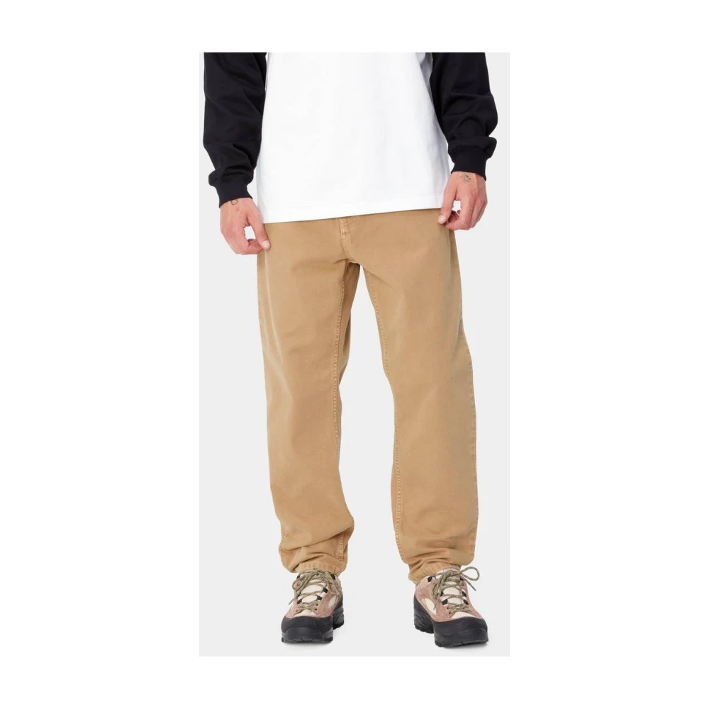 Carhartt WIP Coventry Corduroy Relaxte Tapered Broek Beige Heren