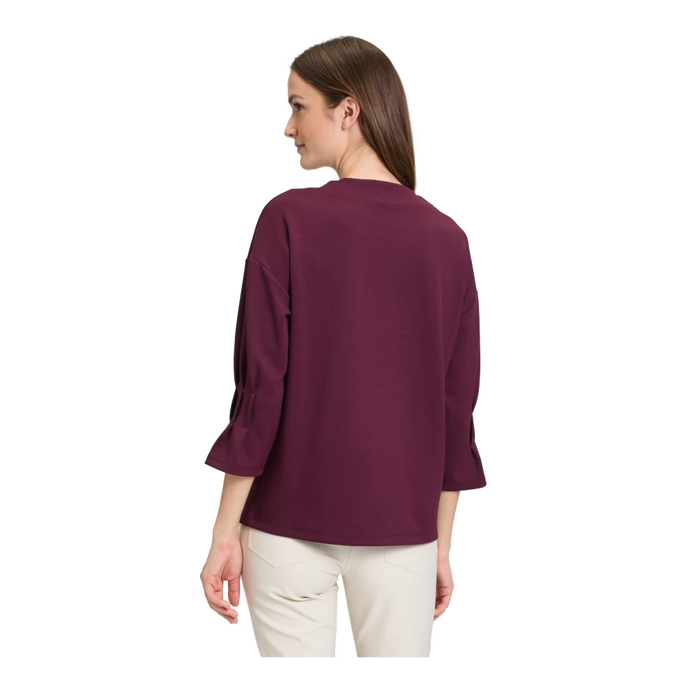 Betty Barclay Trompetmouw Sweatshirt Purple Dames