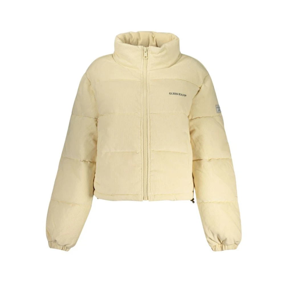 Guess Women's Beige Winter Jackets, M, Short Jacket