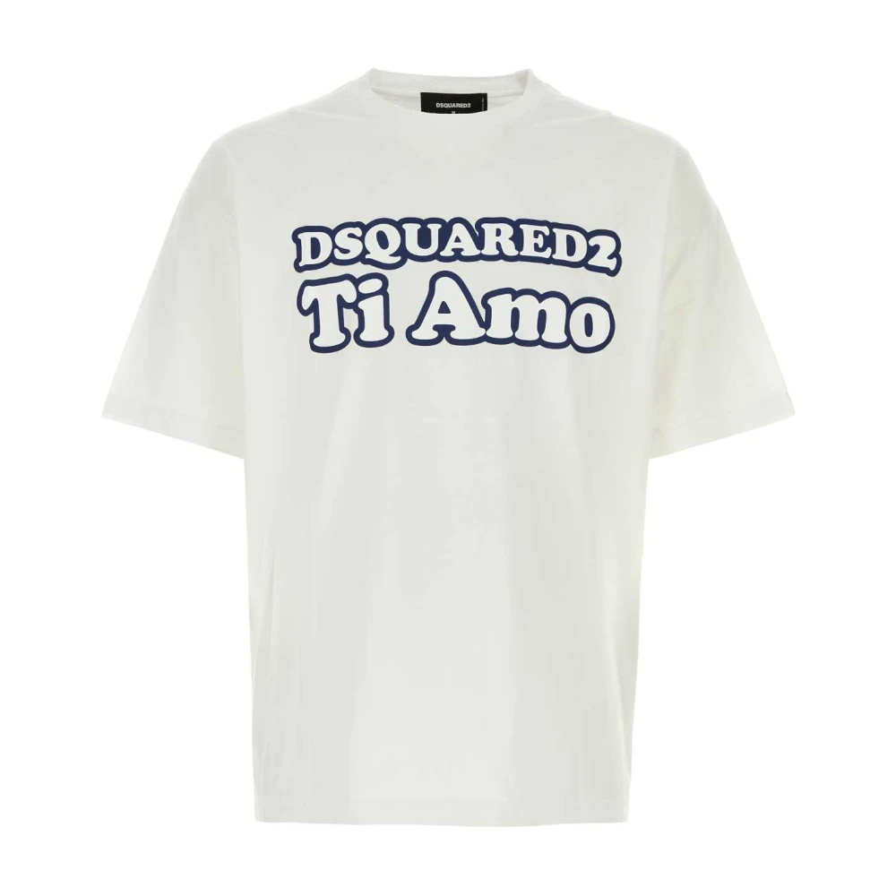Dsquared2 Klassiek Wit Katoenen T-Shirt White Heren