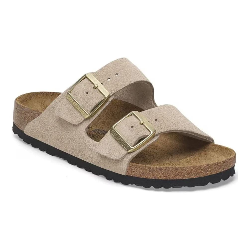 Birkenstock Women's Beige Arizona Narrow Fit - Sliders - 8 Uk - Shoes