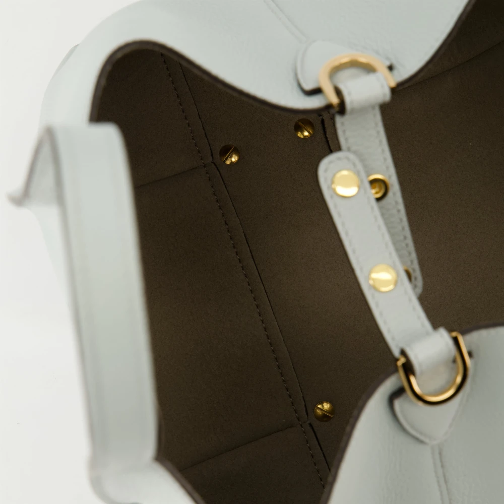 TOD'S Blauwe Leren T Timeless Shopper Blue Dames